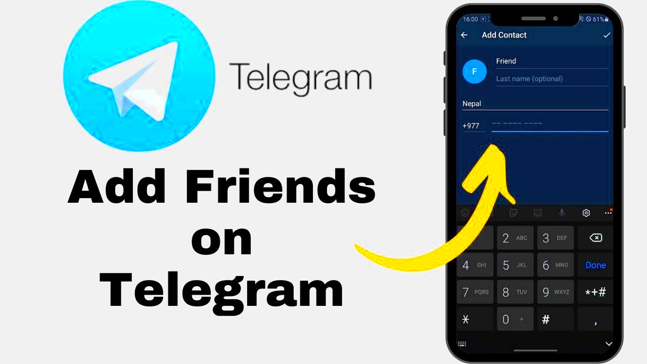 How to Add Friends on Telegram App by Phone Number Telegram Tutorial 