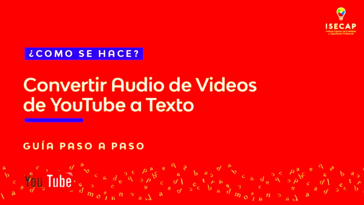 Cmo Convertir Un Video De Youtube a Texto Gua Paso a Paso  DonComo 