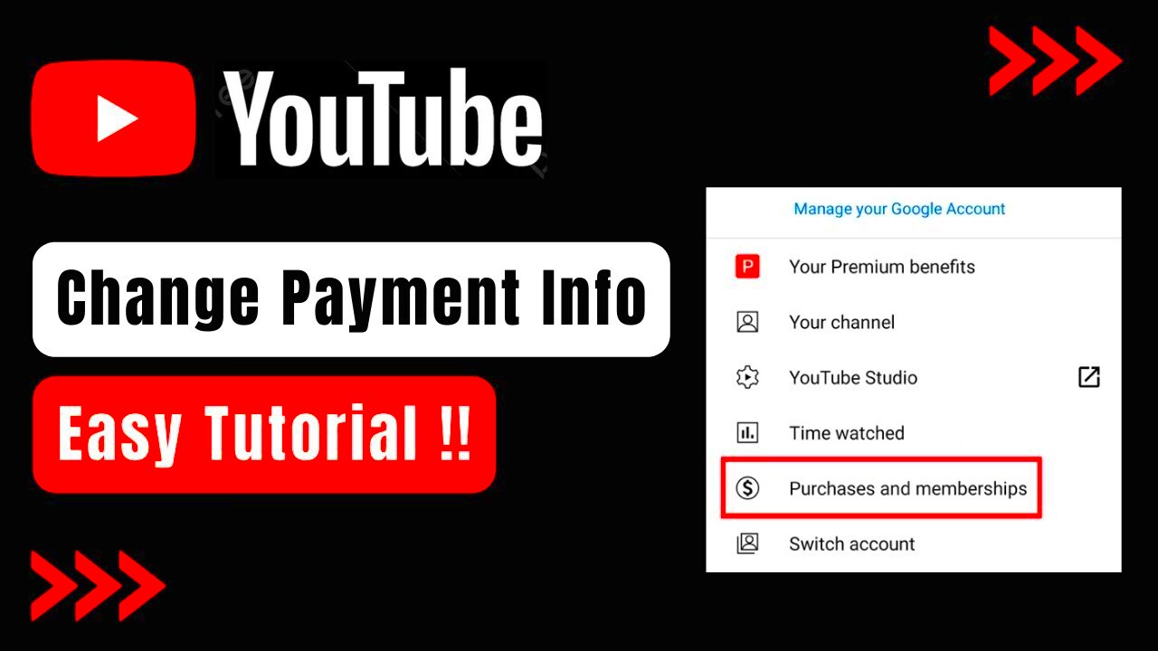 How to Change Payment Method on YouTube   YouTube