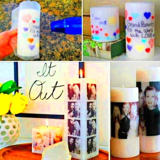 How To Transfer Photos Onto Candles Easy Video Tutorial  Diy photo 