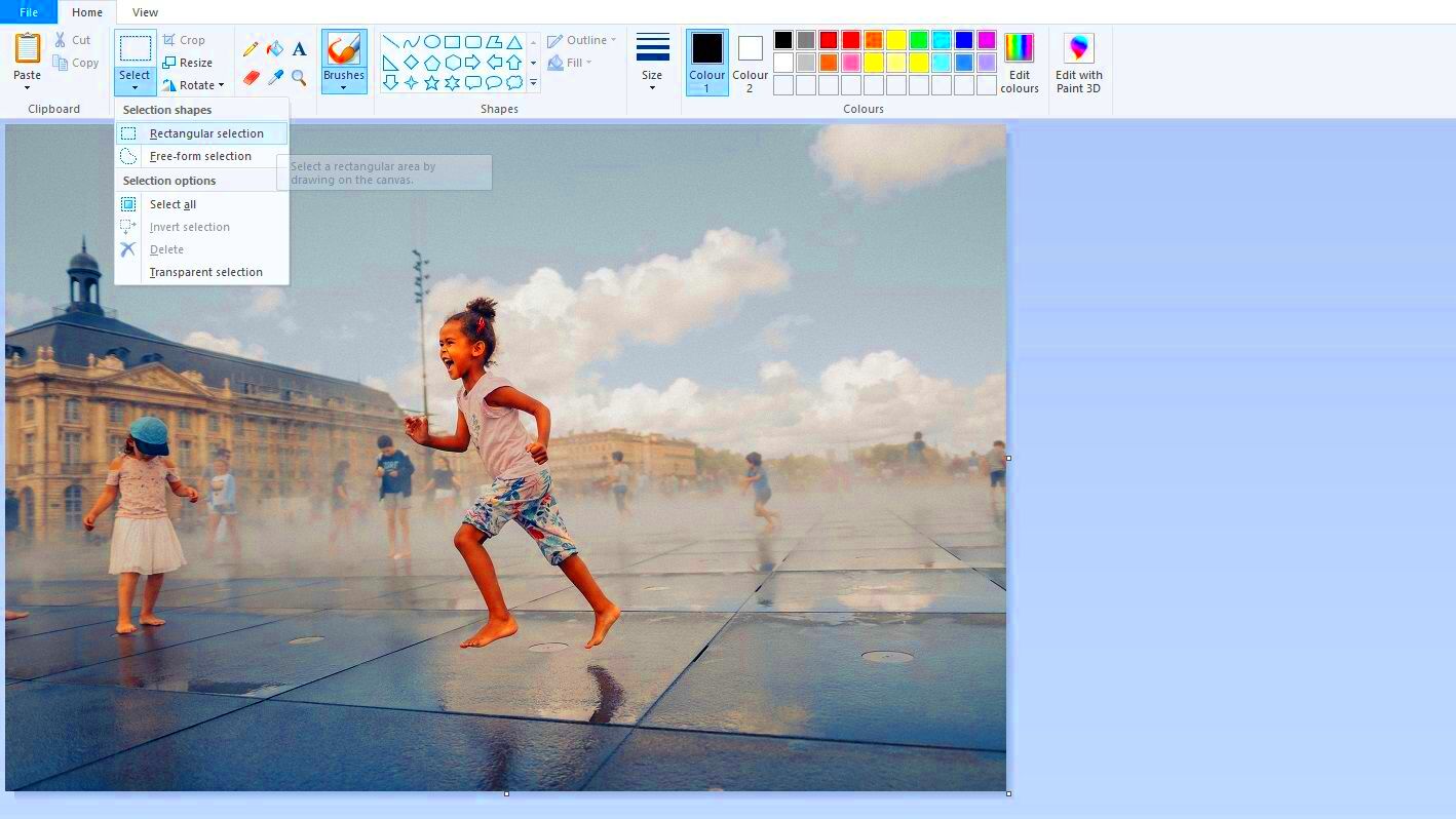 How to Resize and Crop an Image Using Microsoft Paint