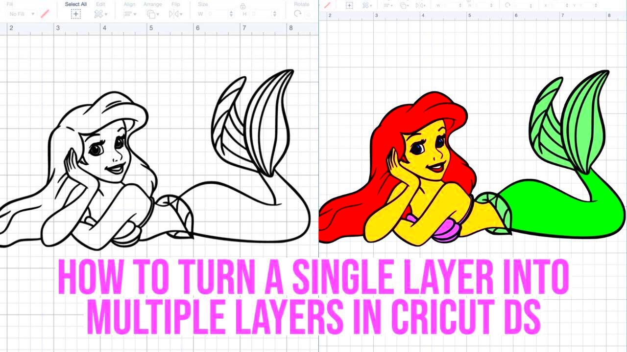 HOW TO TURN A ONE LAYER IMAGE INTO MULTIPLE LAYERS IN CRICUT DESIGN 