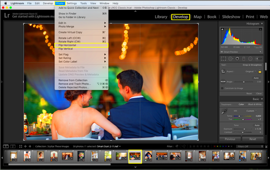 How to Rotate a Photo in Lightroom