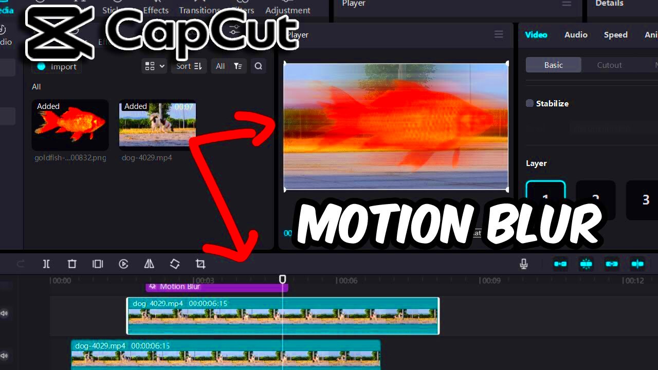 Creating Dynamic Motion Blur Effects in CapCut PC  YouTube