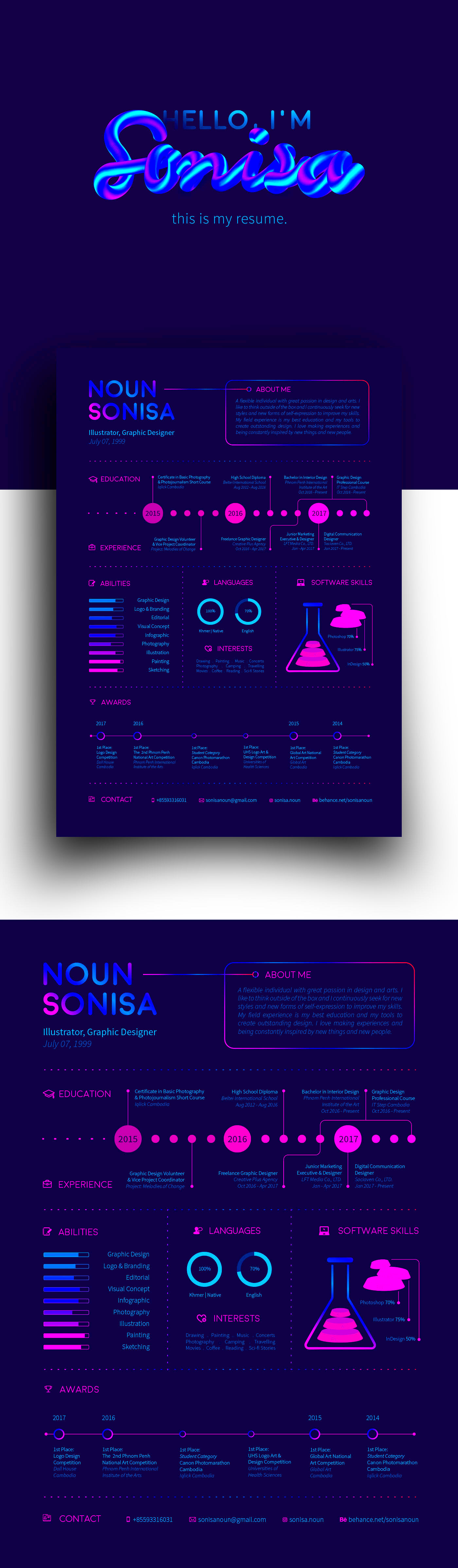 Resume on Behance