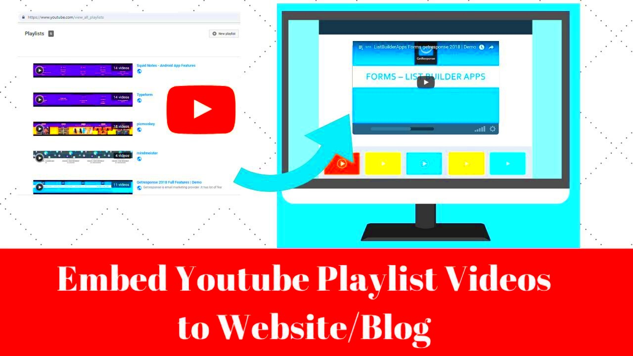 How to embed youtube playlist videos to websiteblog  YouTube