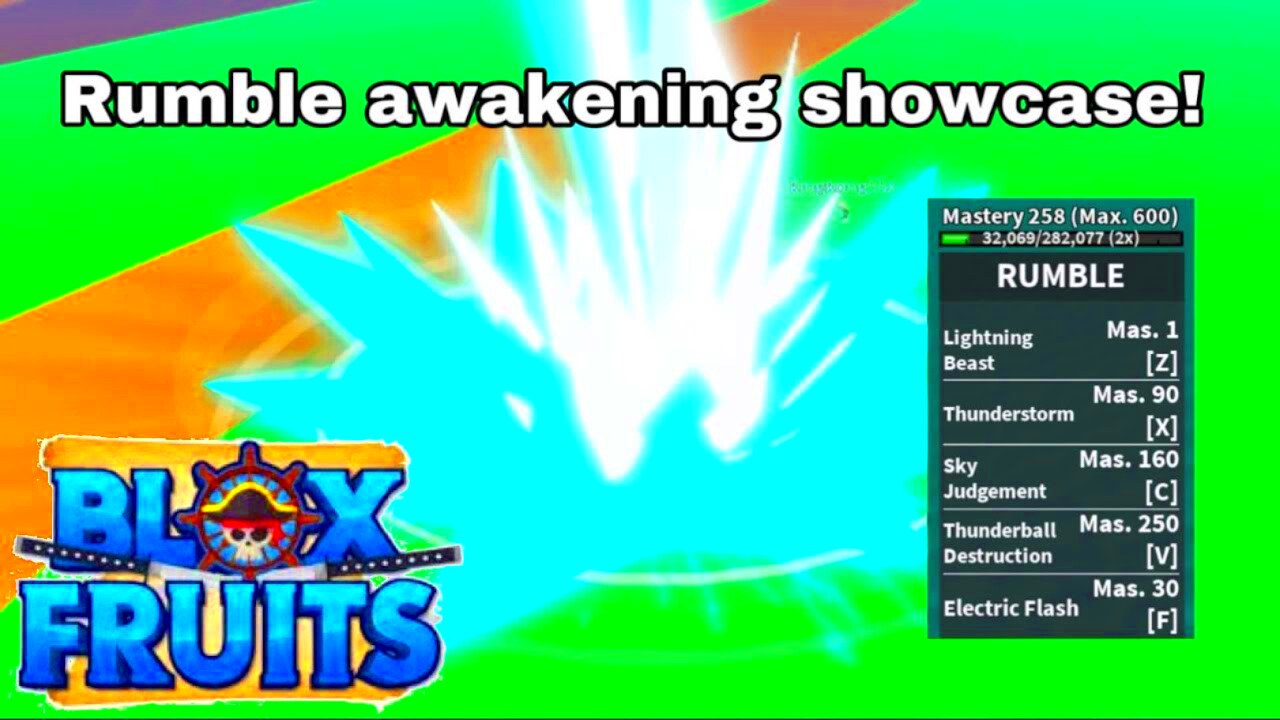 Rumble awakening Fruit Showcase Update 14  Blox Fruits  YouTube