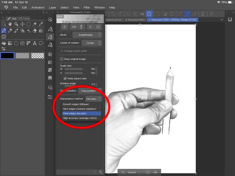 How to Limit Quality Loss When Resizing in Clip Studio Paint 