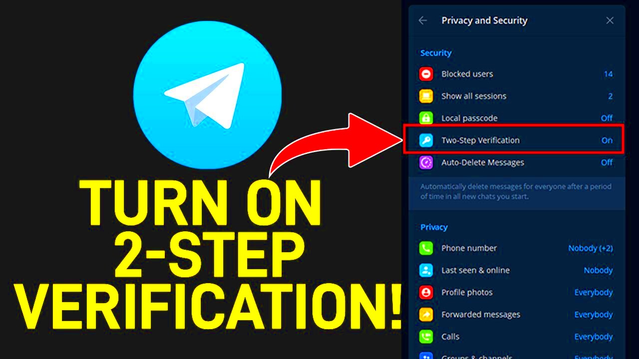 How to Turn ON Two Step Verification on Telegram Desktop  YouTube