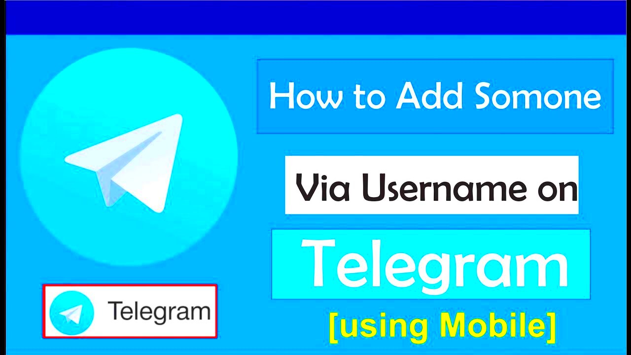 How to add someone on telegram via username  YouTube