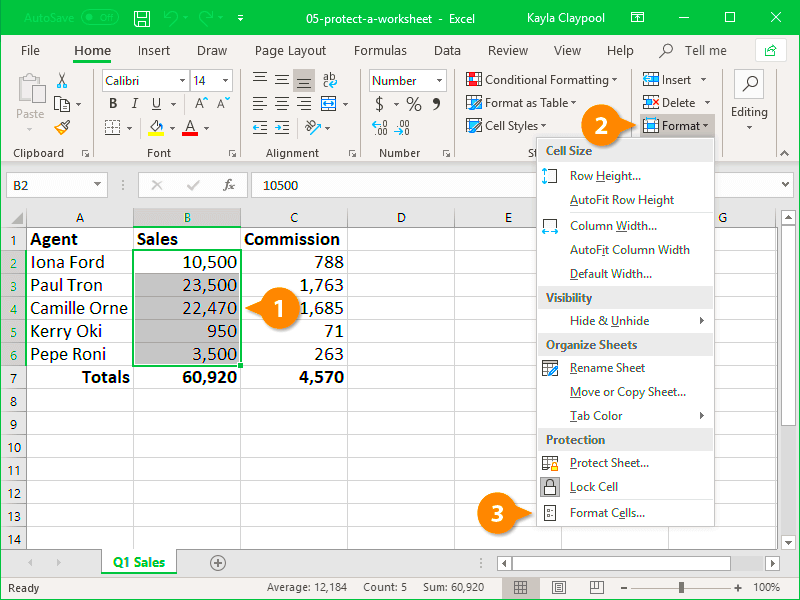 How To Lock Cells In Excel And Unlock Certain Cells On A Protected 