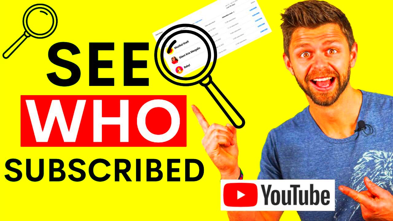 How to Check WHO SUBSCRIBED to your YouTube Channel  YouTube