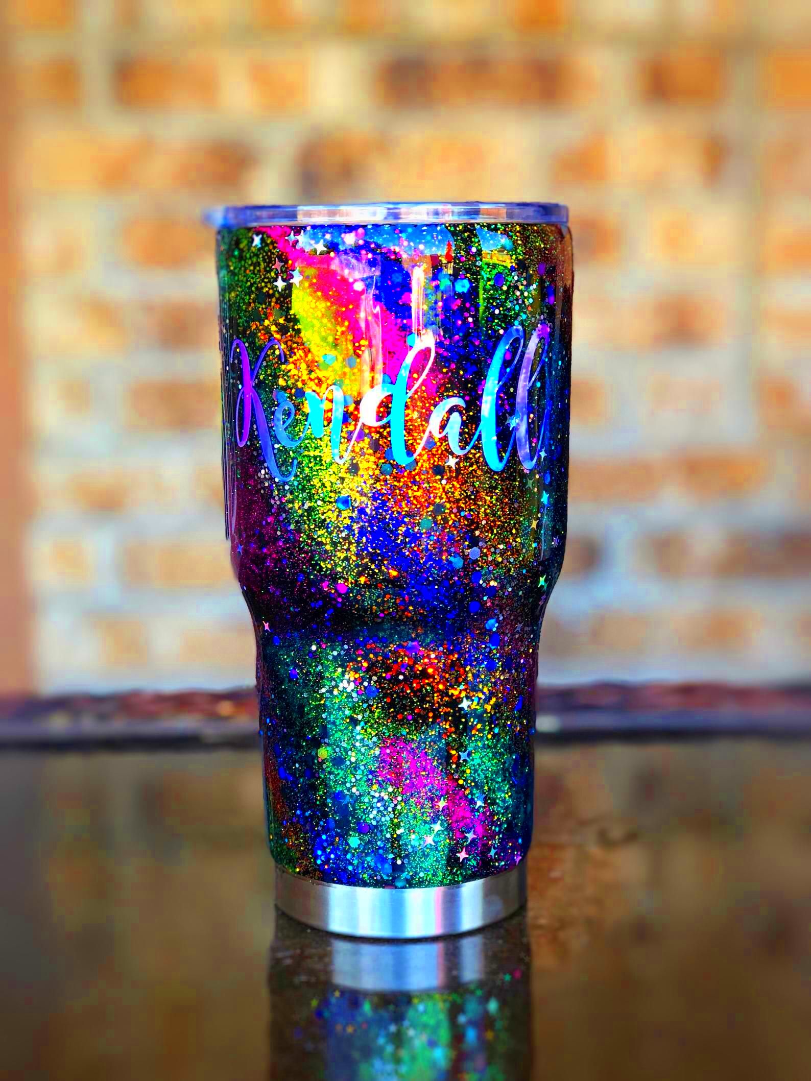 Galaxy glitter tumbler  Etsy  Glitter tumbler cups Glitter tumbler 