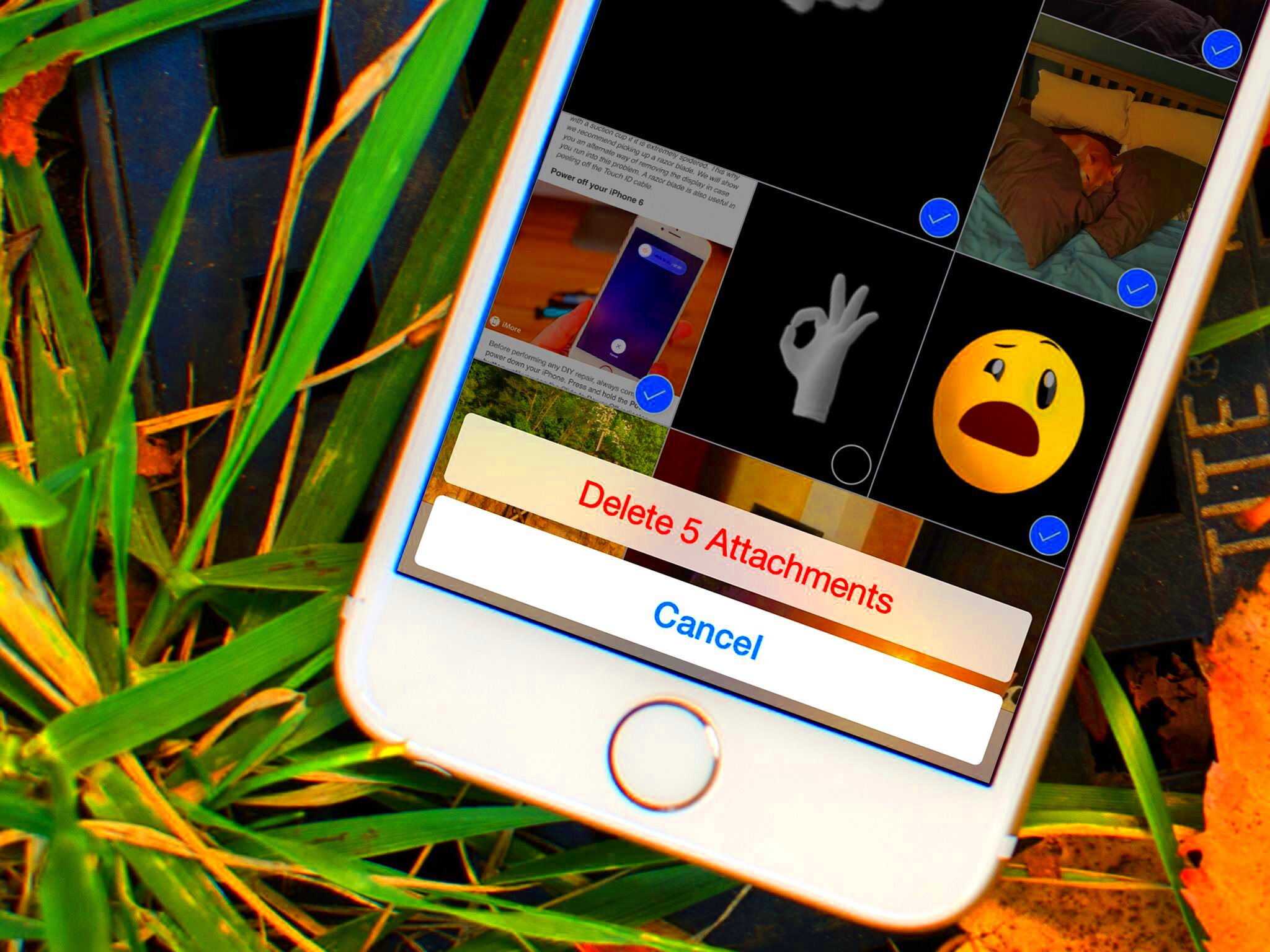 How to delete multiple photos and videos at once in Messages for iPhone 