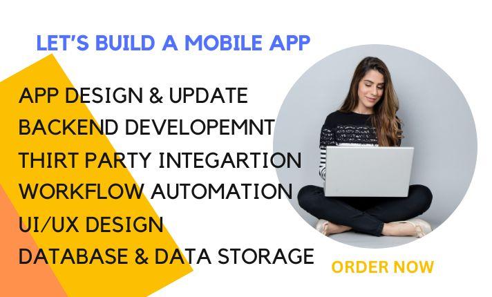 I Will Build Mobile Apps with Flutterflow, AppSheet, Adalo, Glide, Draftbit, Shoutem