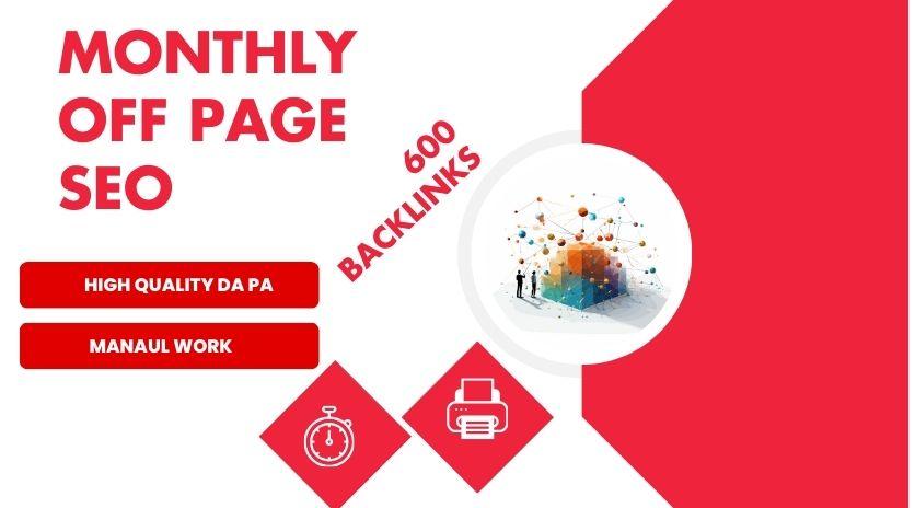 Monthly Off-Page SEO Service – Boost Authority, Increase Traffic, & Rank Higher for $125