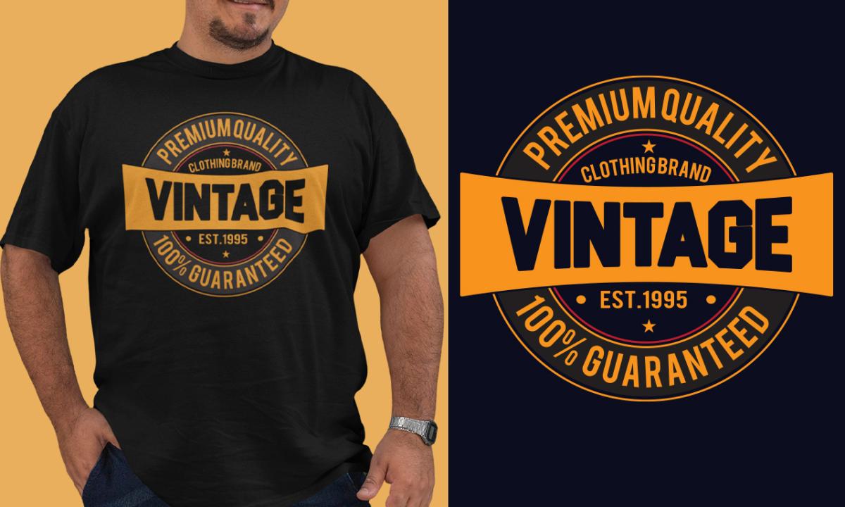 I Will Create Stunning Retro Vintage Logos and T-Shirt Designs