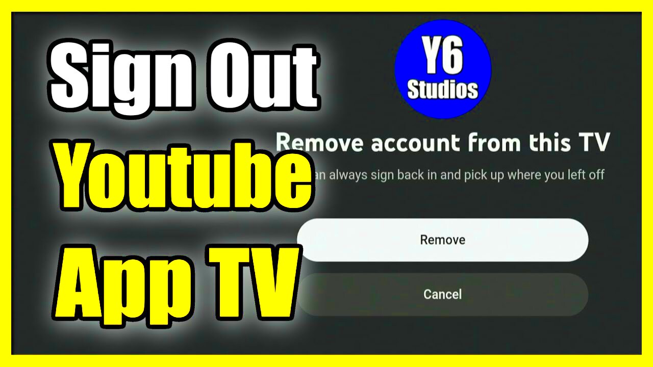 How to Sign Out of Youtube App on TV  Reset on Smart TV or Firestick 