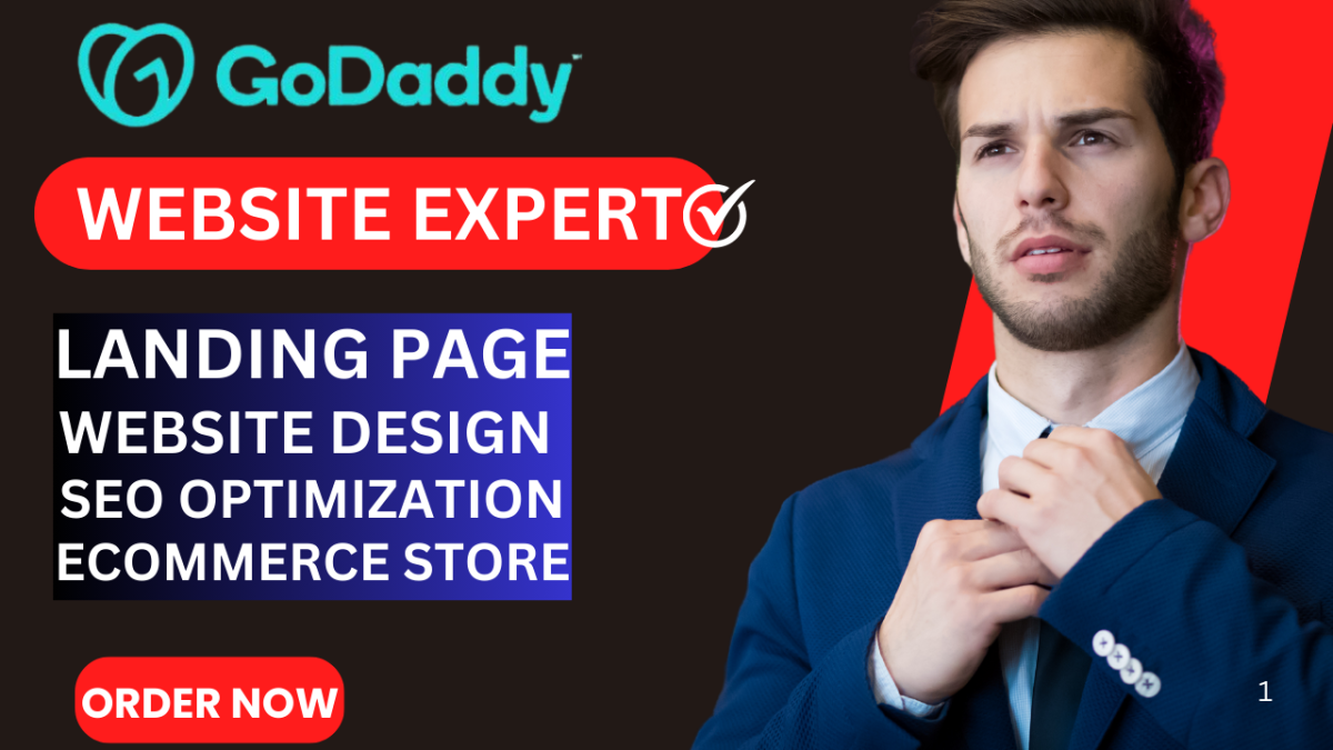 I Will Create and Develop Your GoDaddy Website Design