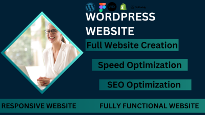 I Will Design a Stunning Website Using WordPress, Shopify, Wix, Figma, and GoDaddy