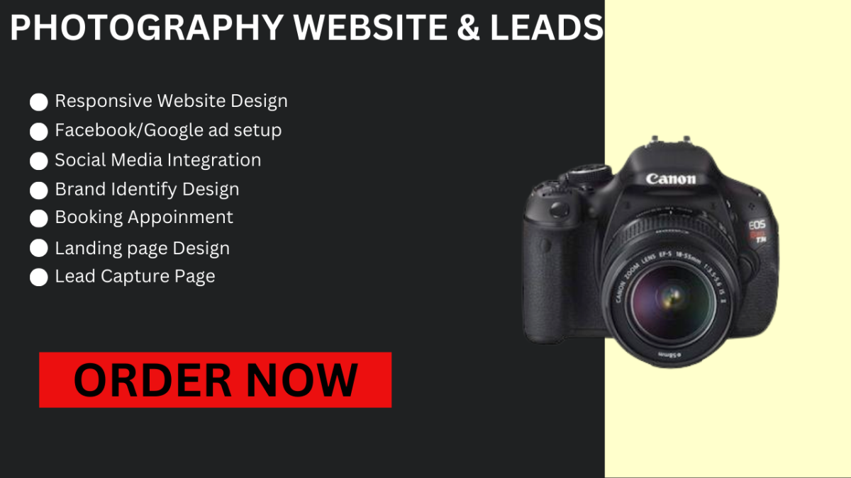 I Will Create a Photography Website Design for Photographers