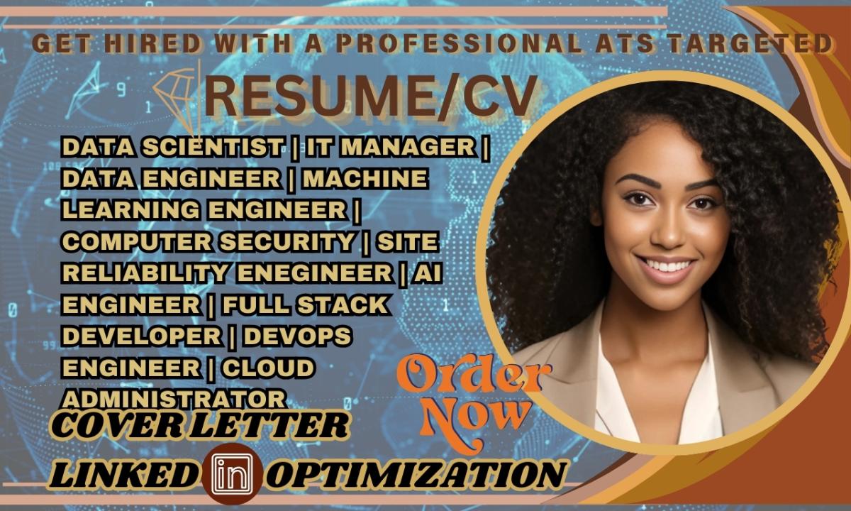 I Will Write Exceptional Tech Resumes for Data Scientists, IT Managers, AI Engineers, and Software Developers