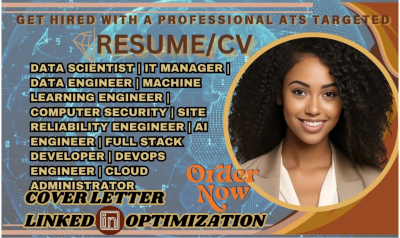 I Will Craft Professional Resumes for Data Scientists, IT Managers, AI Engineers, and Software Developers