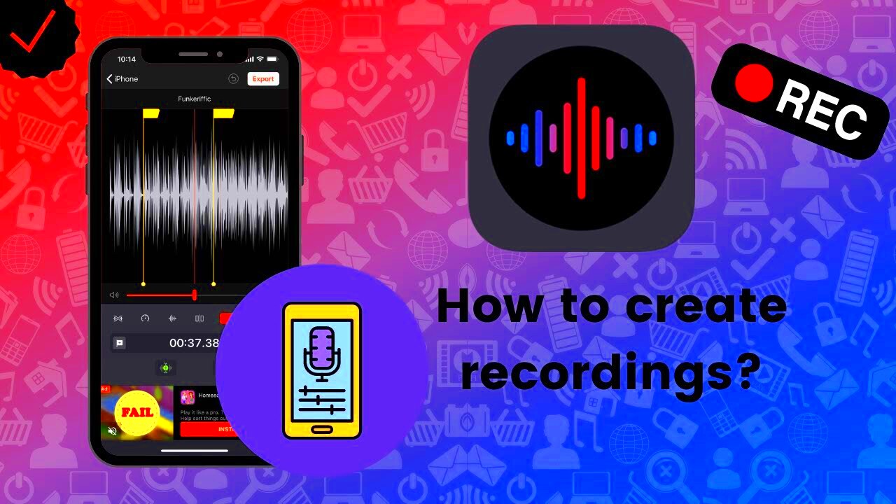 How to create recordings on Voice Recorder  Memos Pro  YouTube