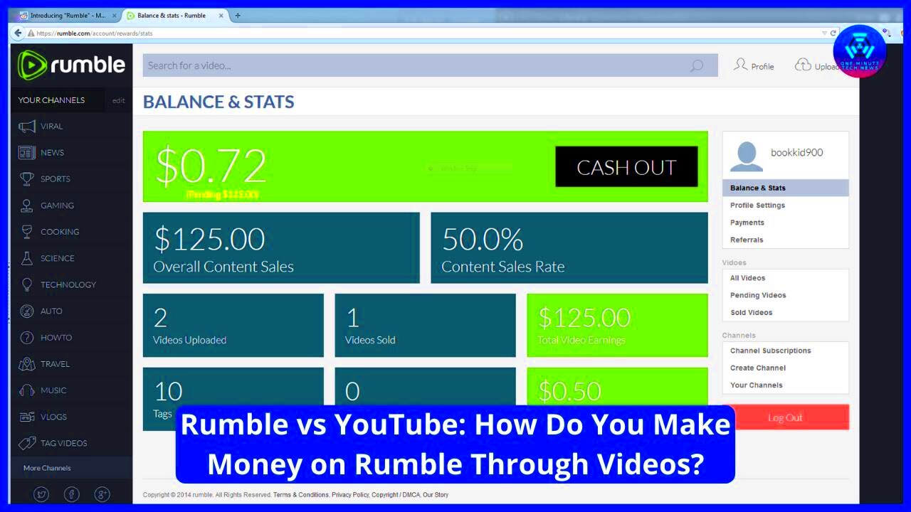 Rumble vs YouTube How Do You Make Money on Rumble Through Videos 