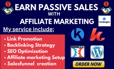 I Will Set Up Automated Affiliate Marketing, Promotion, Sales Funnel, Backlink, and SEO