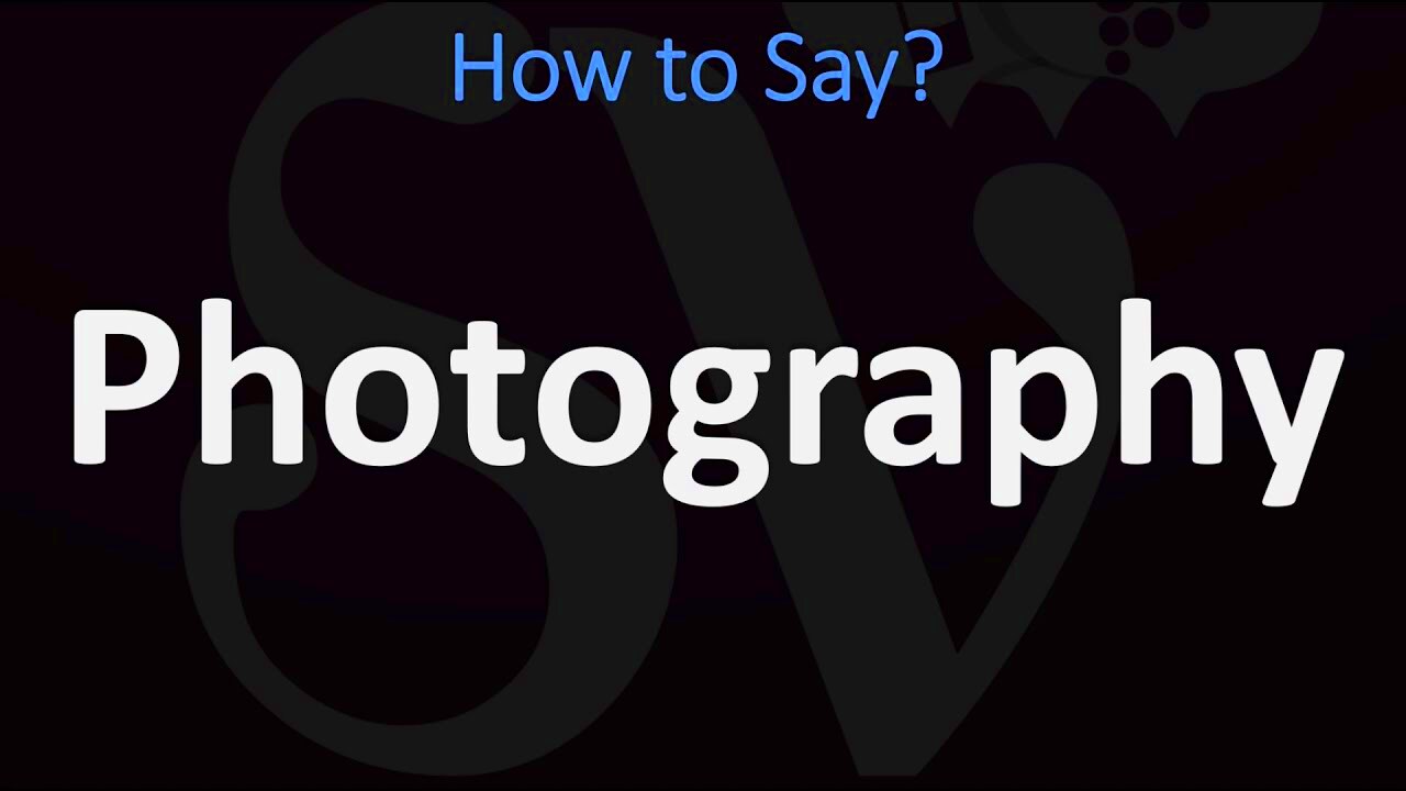 How to Pronounce Photography CORRECTLY  YouTube