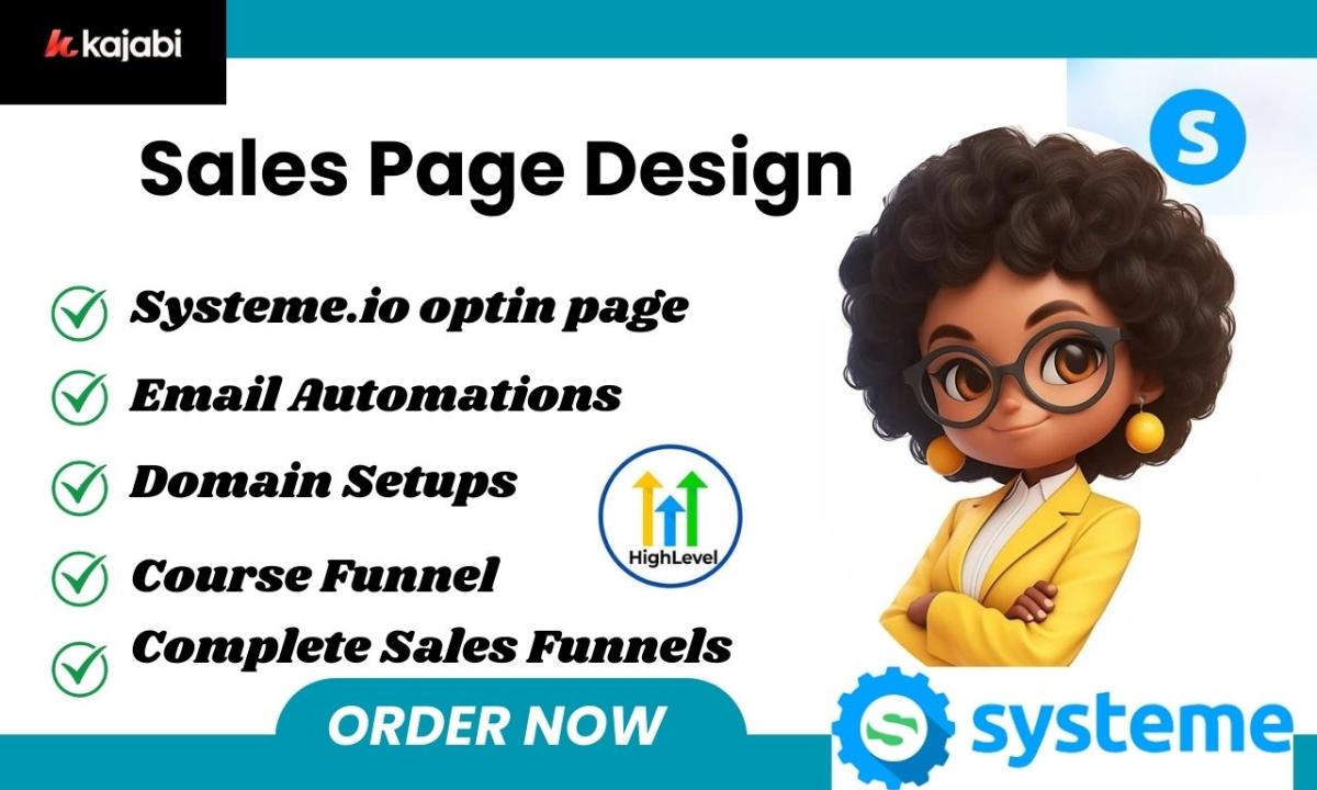 I Will Build Systeme IO Sales Funnel for Your Business Success