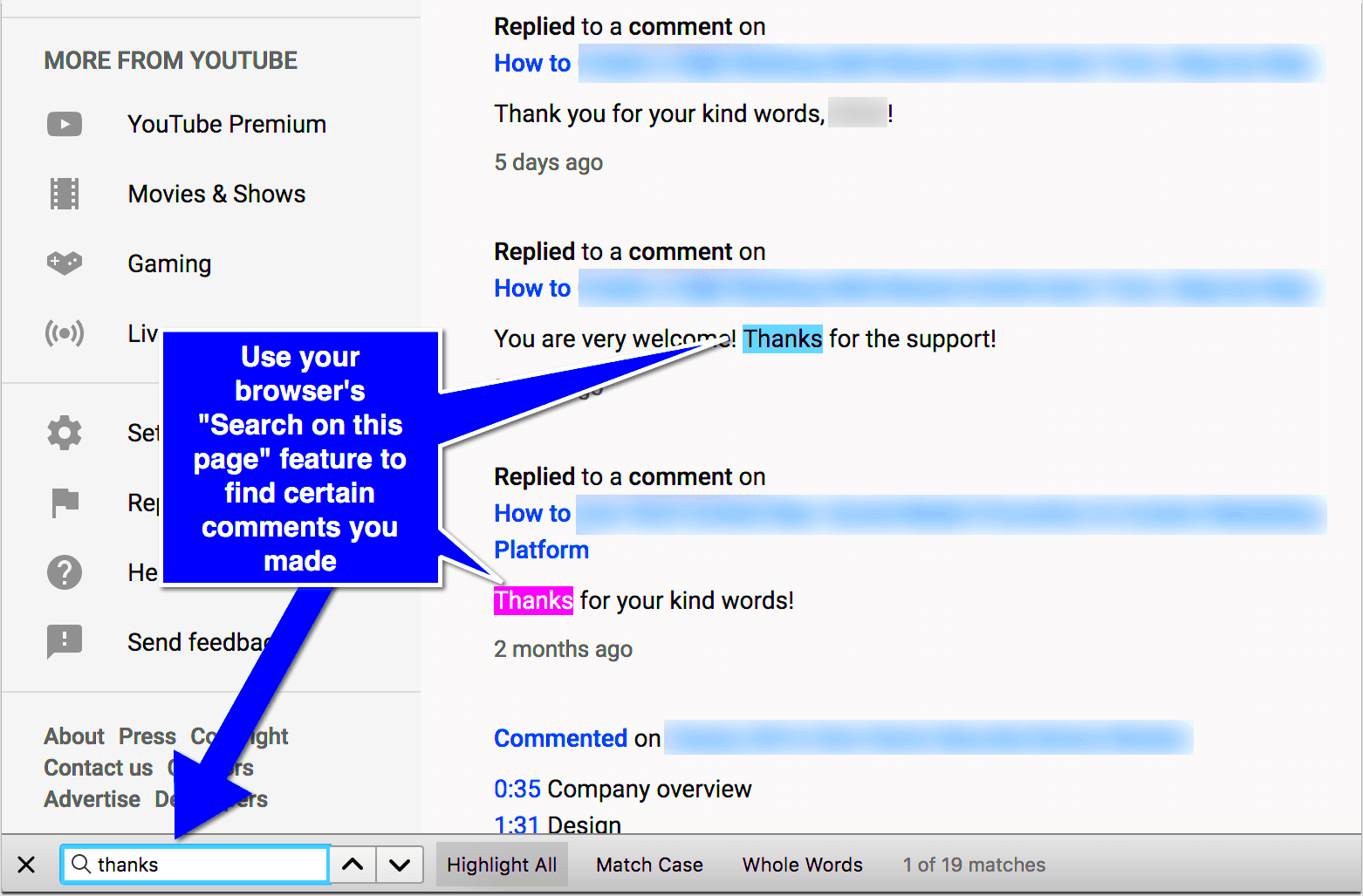 How to See Your Comments on Youtube  How To NOW