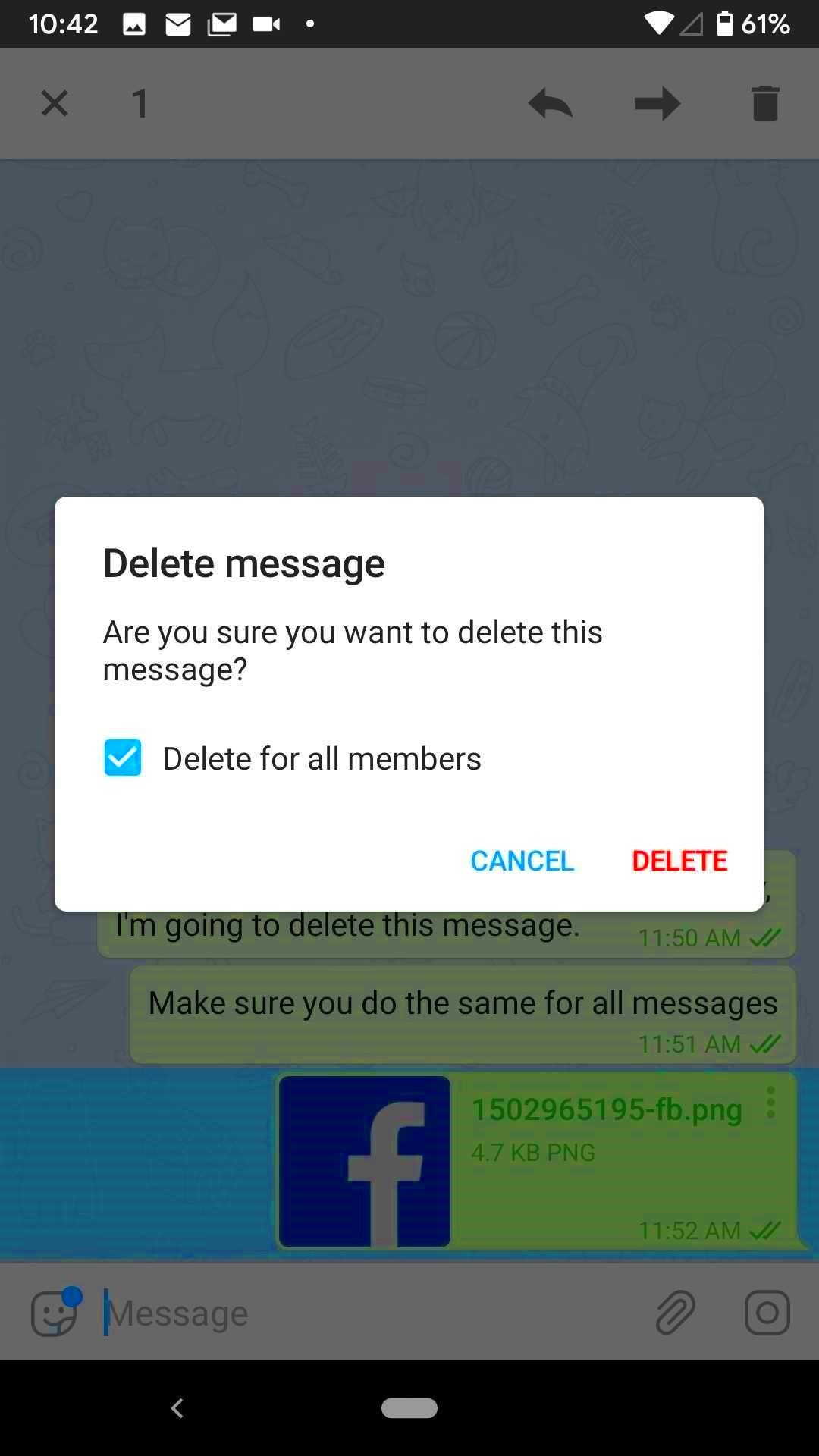 How to Delete Telegram Messages  Whole Conversations for Everyone in 