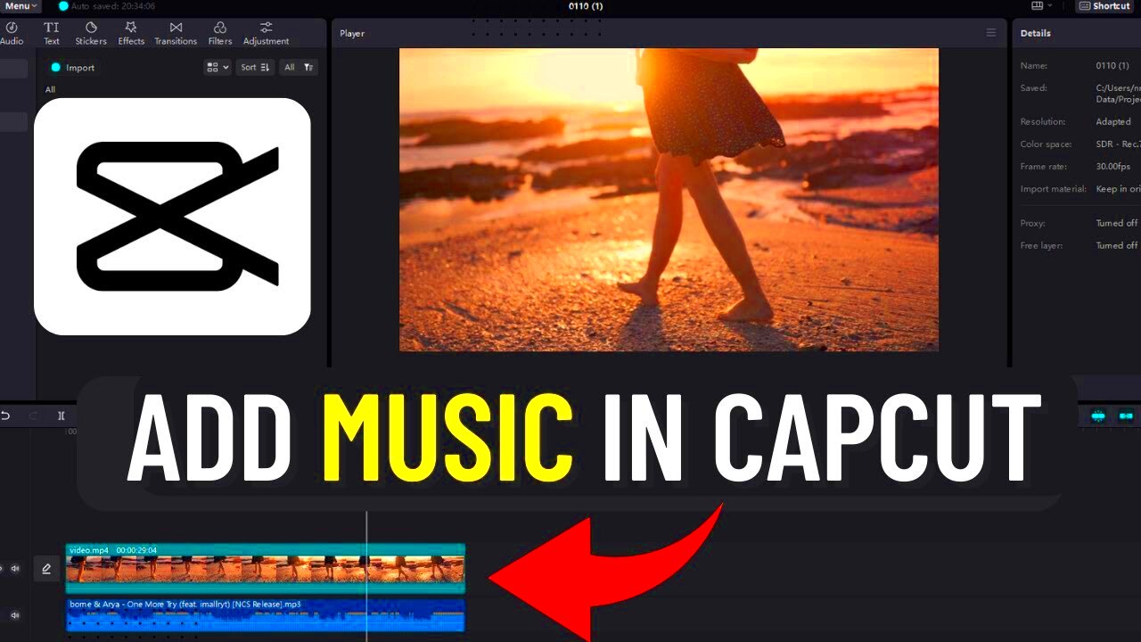 How to Add Music on CapCut PC  YouTube