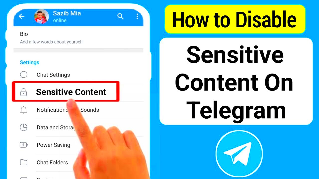 How to Disable Sensitive Content On Telegram Android ios  Turn Off 