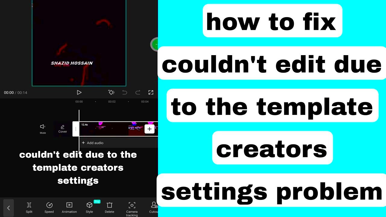 how to fix couldnt edit due to the template creators settings problem 