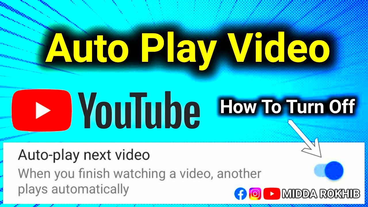 How To Stop Youtube Automatic Play Video  Turn Off Auto Playing Videos 