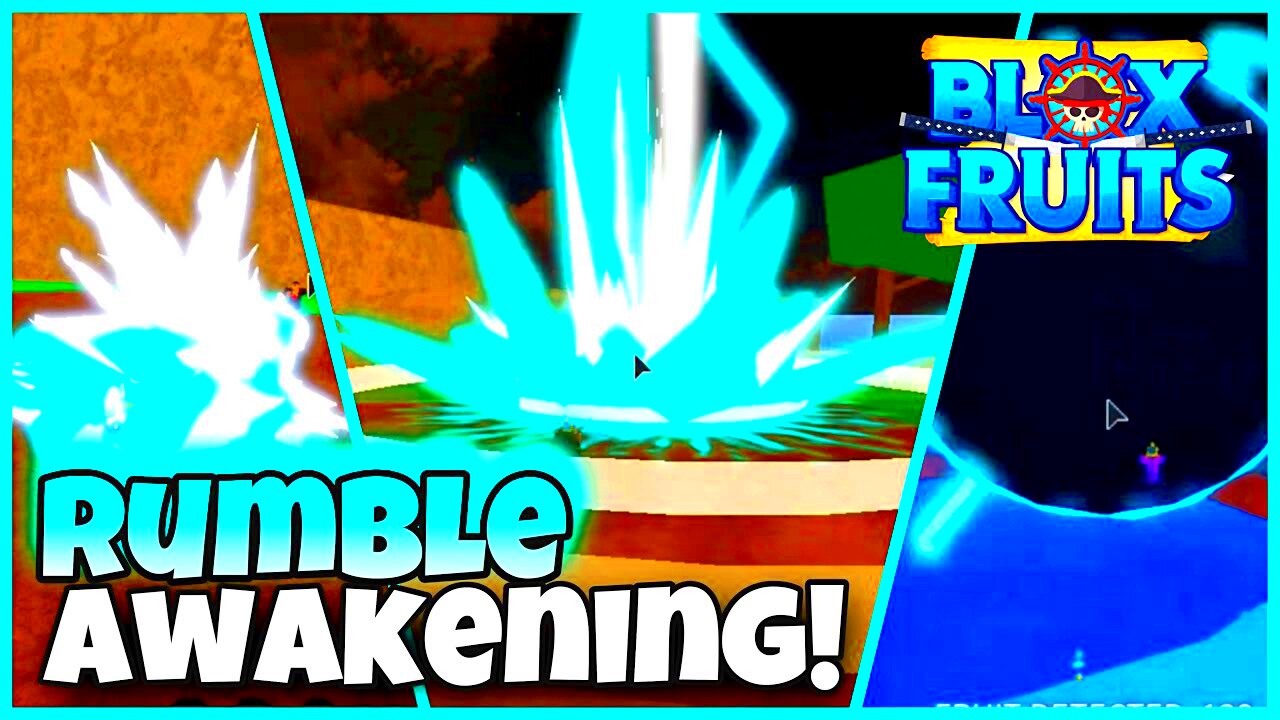 Rumble AWAKENING showcase FRAGMENTS requirement in Blox fruits 