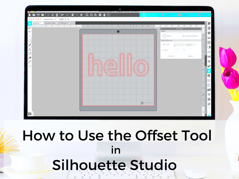 How to Use the Offset Tool in Silhouette Studio  Kelly Leigh Creates