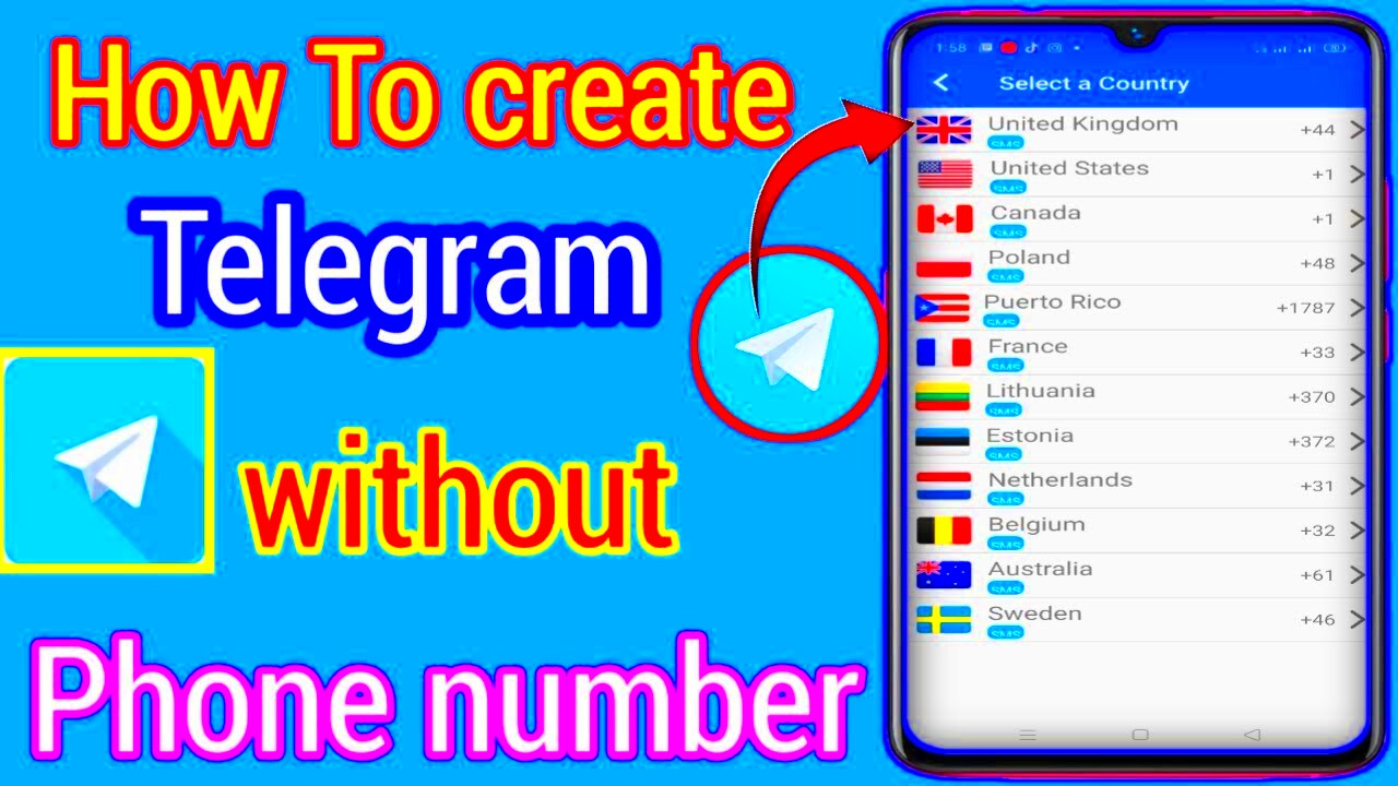 How To Create Telegram Account Without Phone Number In 2022 Use 