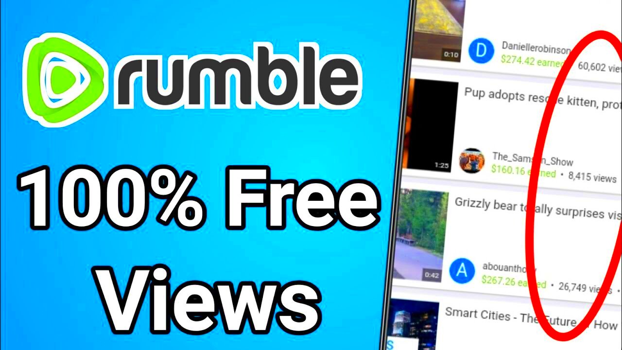 How To Increase Rumble Views 2021  Get Unlimited Rumble Views  YouTube