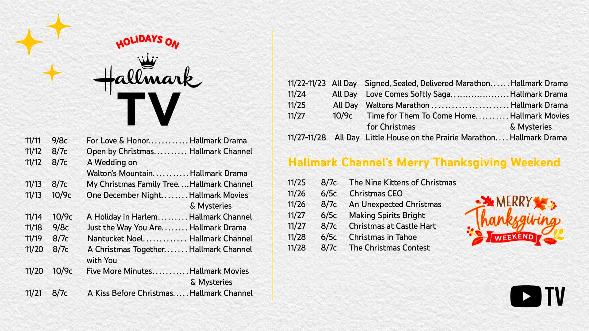 YouTube TV gets Hallmark Channel