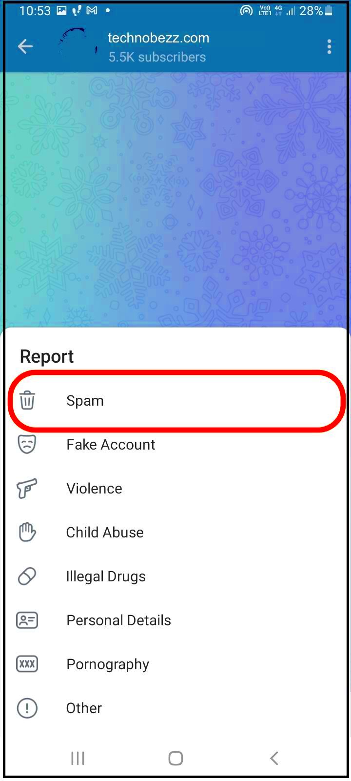 How To Report Spam On Telegram