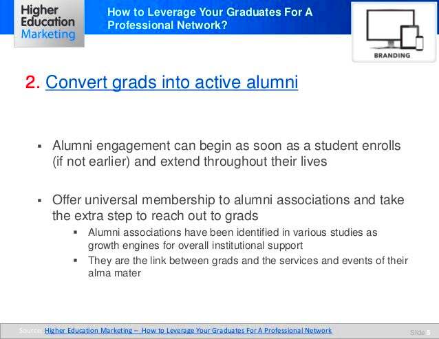 How to leverage your graduates for a professional network