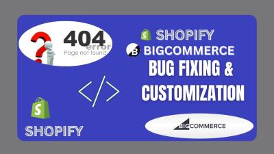 edit, fix, customize shopify bigcommerce theme and store