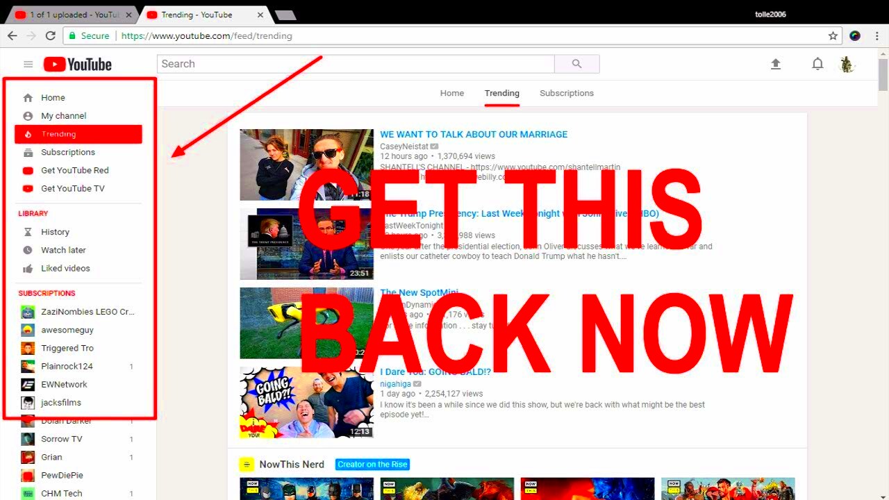 How To Restore The Old YouTube Layout Permanently  YouTube