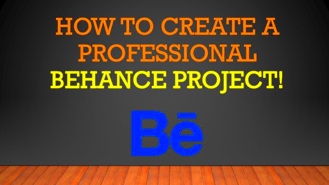 How to Post Your Project on Behance for Portfolio  How to Create a 