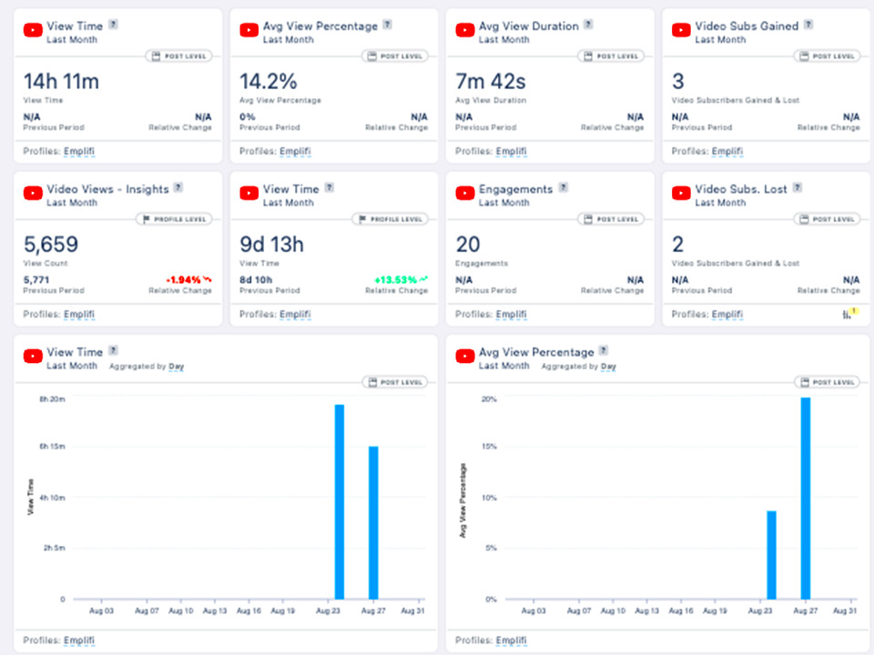 YouTube Private Insights Other Items  Emplifi