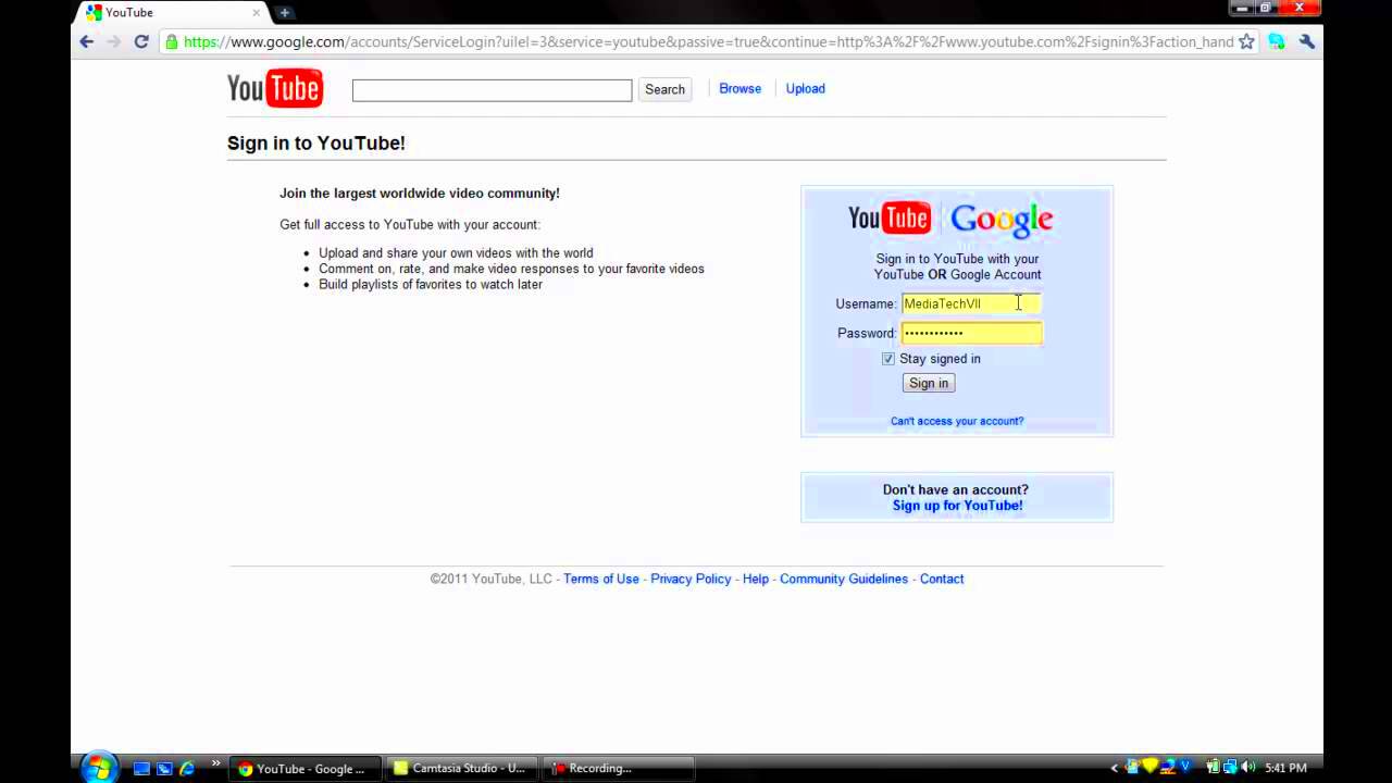How to log into an old youtube account without verifying google account